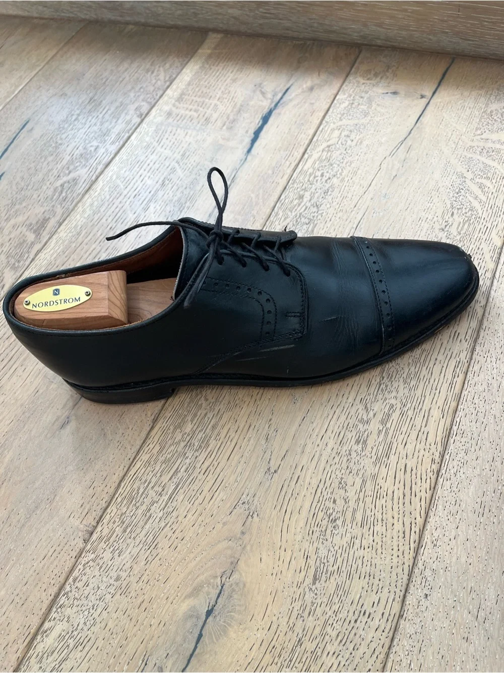 Men Leather Dress Shoe Black Size 10.5 Wedding Work Office